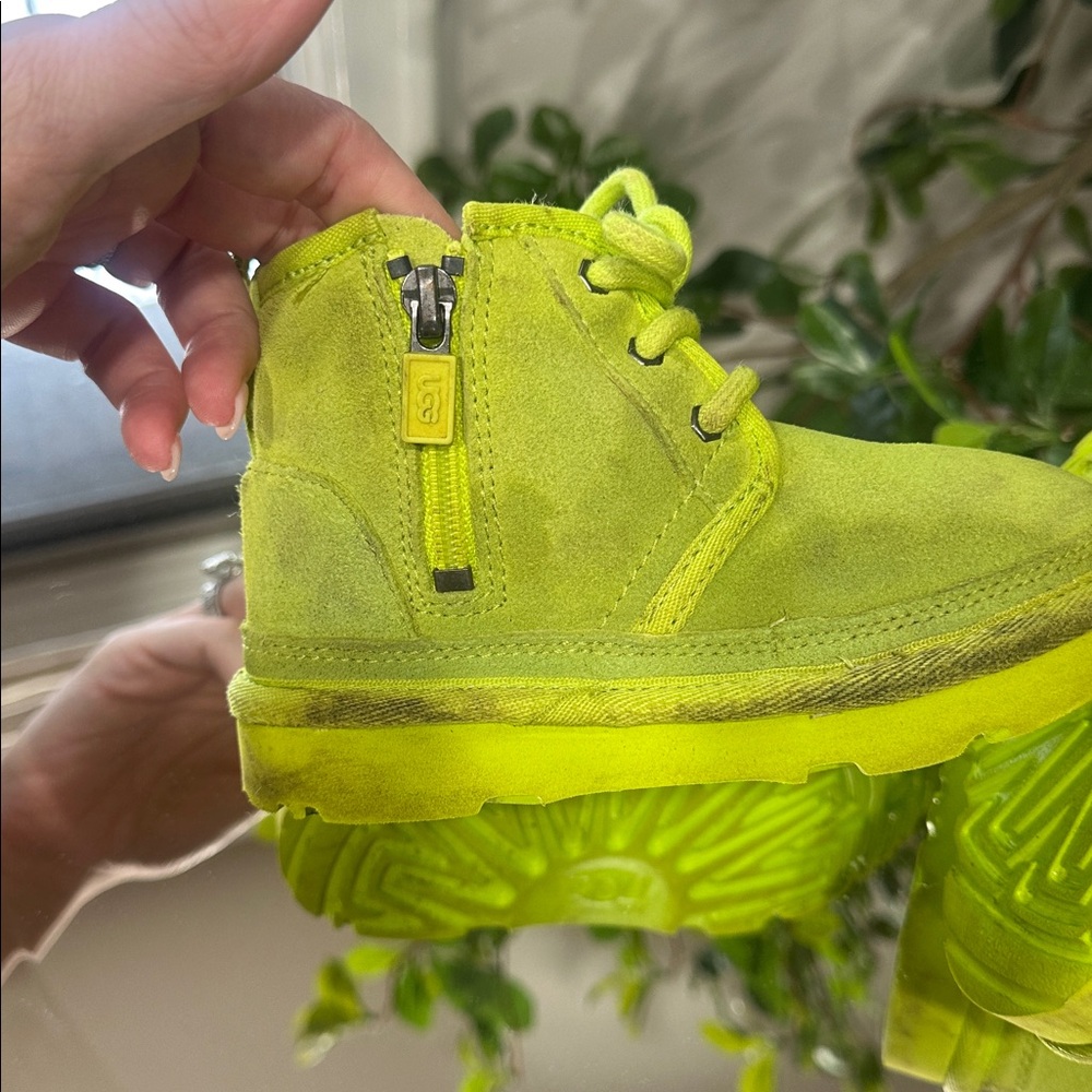UGG Kids Vibrant Lime Boots - Picture 7 of 10